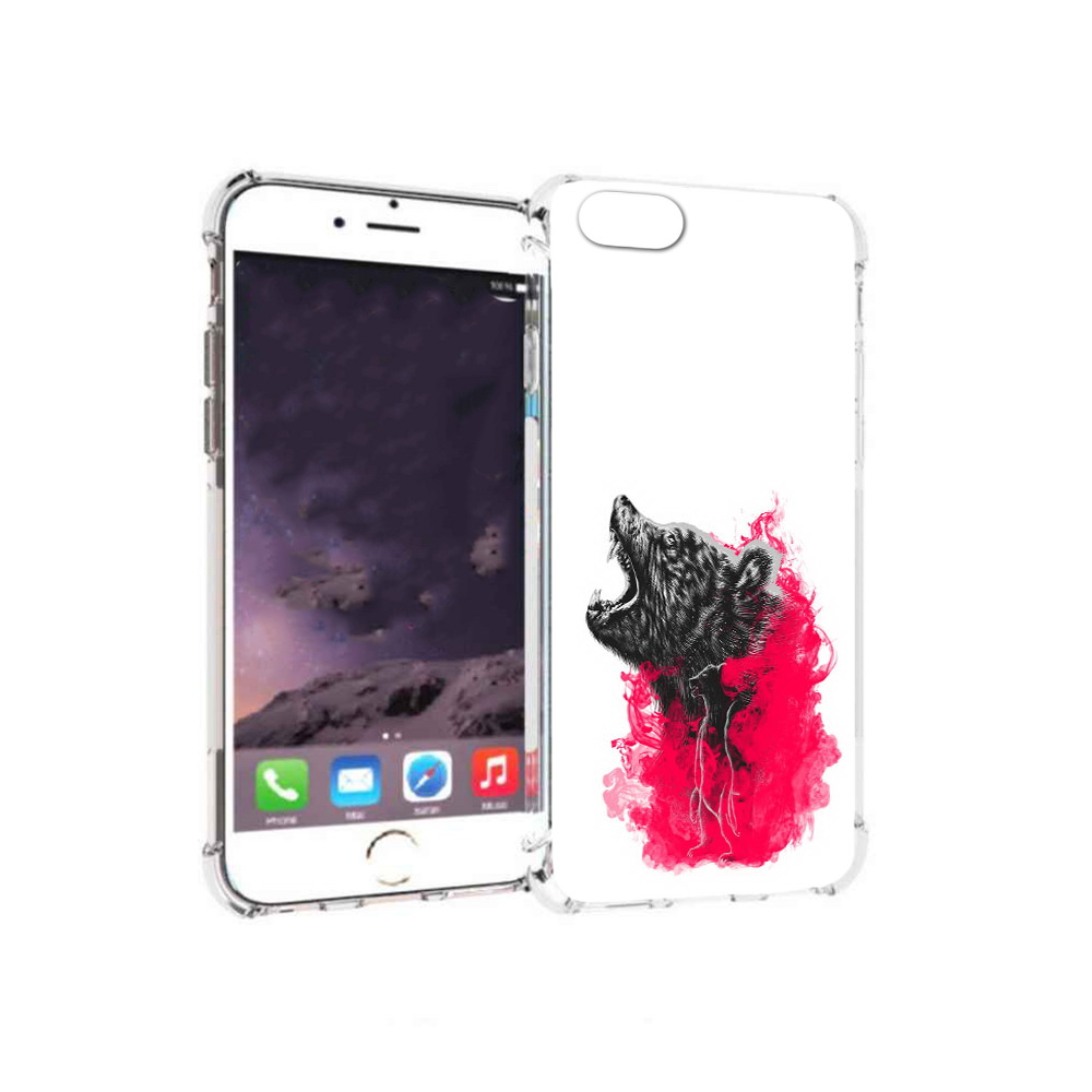 

Чехол MyPads Tocco для Apple iPhone 6 медведь в дымке (PT54043.605.463), Прозрачный, Tocco