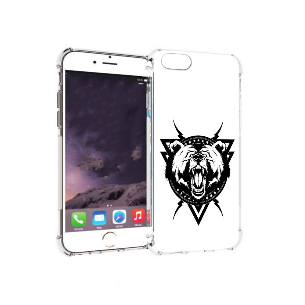

Чехол MyPads Tocco для Apple iPhone 6 медведь в треугольнике (PT54043.605.464), Прозрачный, Tocco