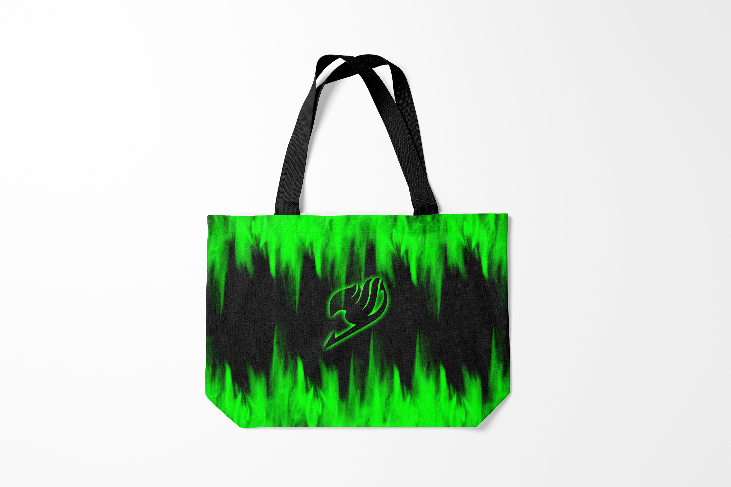 

Сумка шoппер унисекс Burnettie Хвост Феи Helmet Fairy tail green, черный, Хвост Феи Helmet Fairy tail green