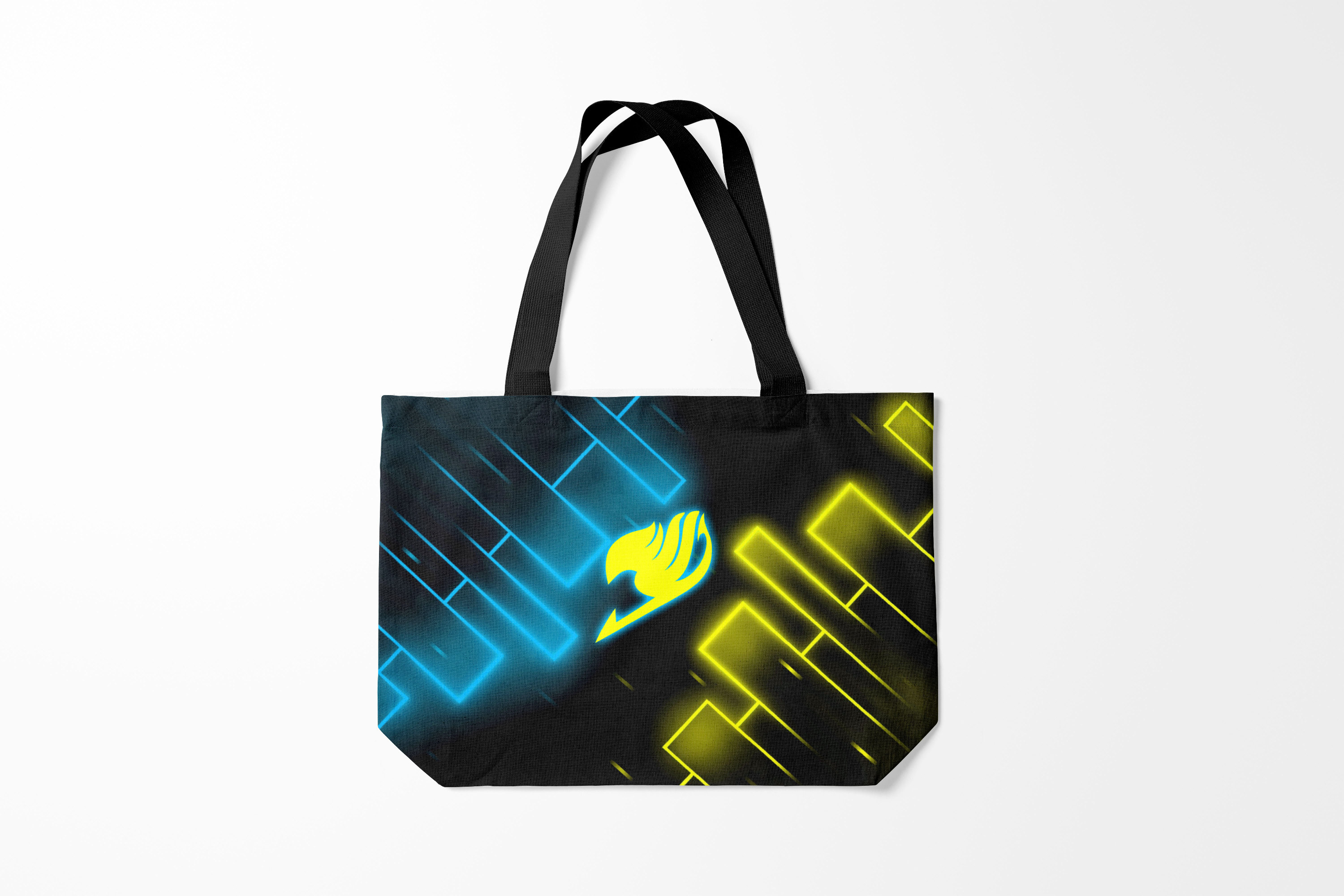 

Сумка шoппер унисекс Burnettie Хвост Феи Helmet Fairy tail blue and yellow, черный, Хвост Феи Helmet Fairy tail blue and yellow