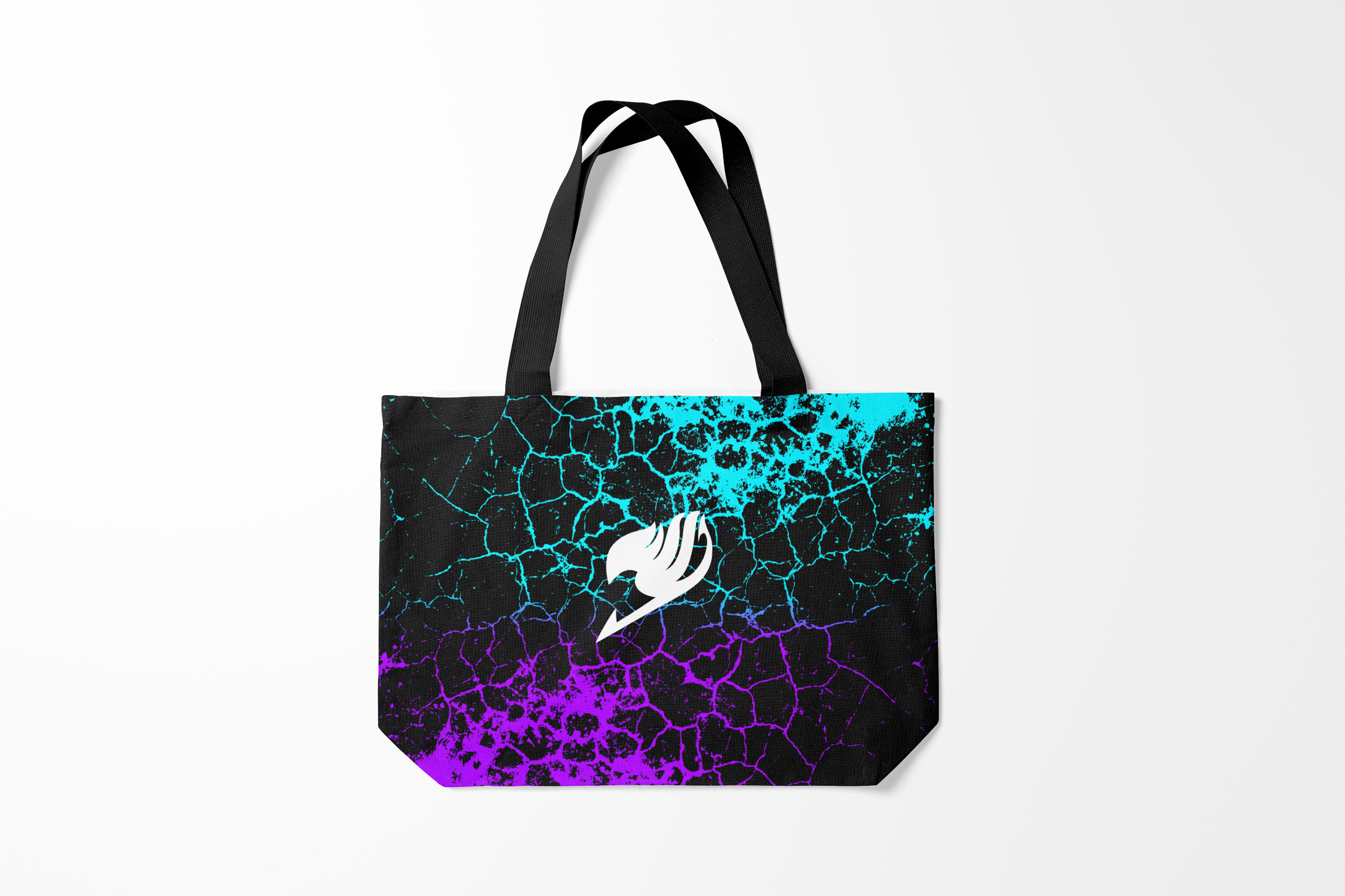 

Сумка шoппер унисекс Burnettie Хвост Феи Helmet Fairy tail blue and purple, черный, Хвост Феи Helmet Fairy tail blue and purple