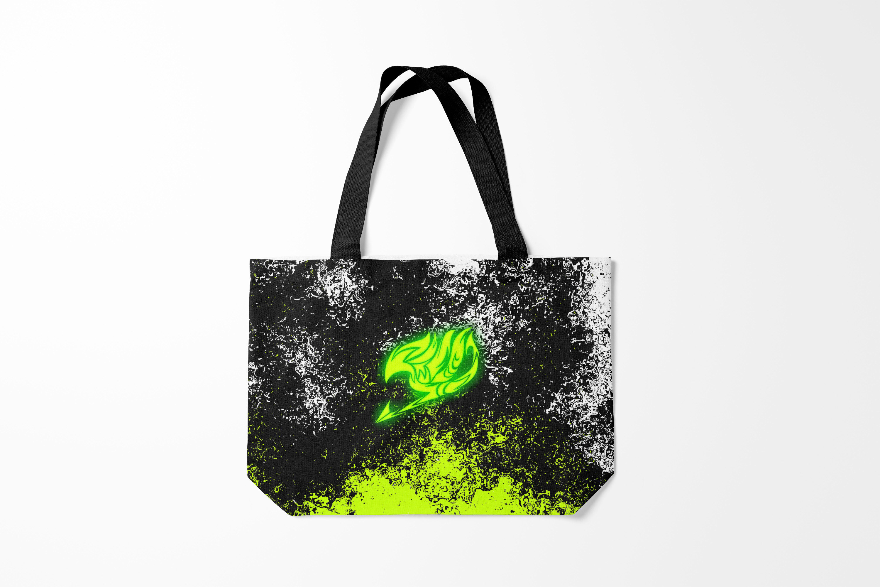 

Сумка шoппер унисекс Burnettie Хвост Феи FAIRY TAIL logo green, черный, Хвост Феи FAIRY TAIL logo green
