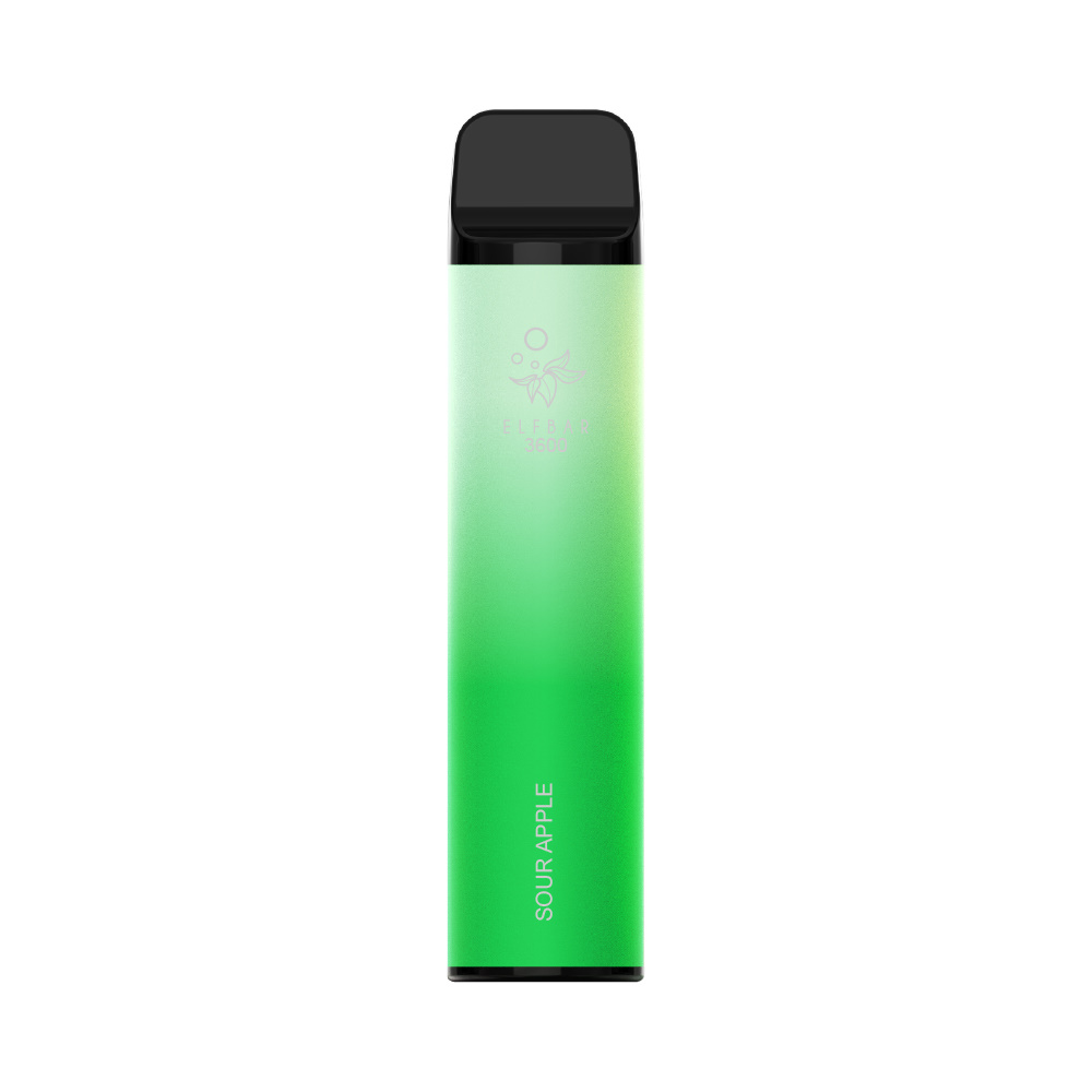 

Одноразовая электронная сигарета с подзарядкой Elf Bar 3600 Sour Apple, 20 мг