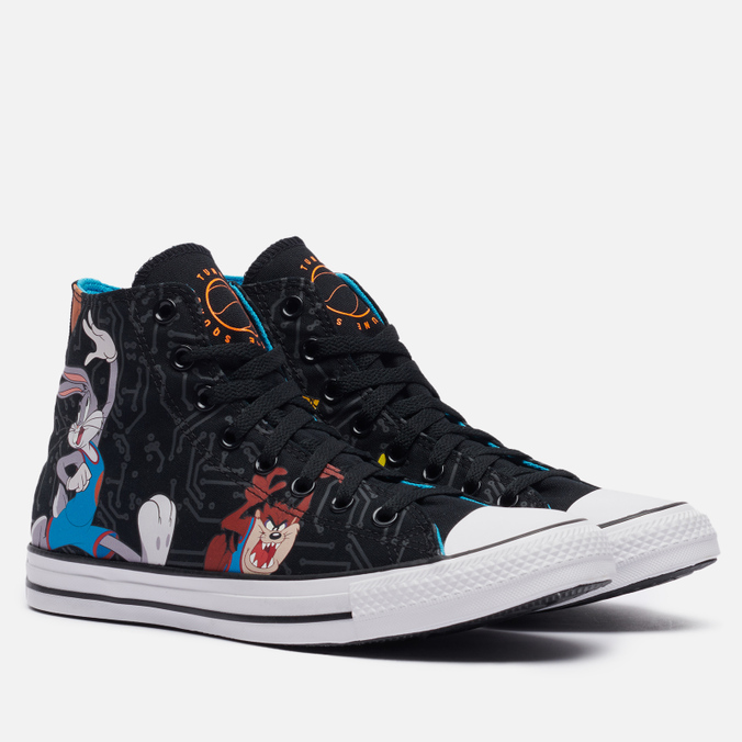 

Кеды мужские Converse x Space Jam A New Legacy Chuck Taylor All Star Hi черные 42 EU, x Space Jam A New Legacy Chuck Taylor All Star Hi