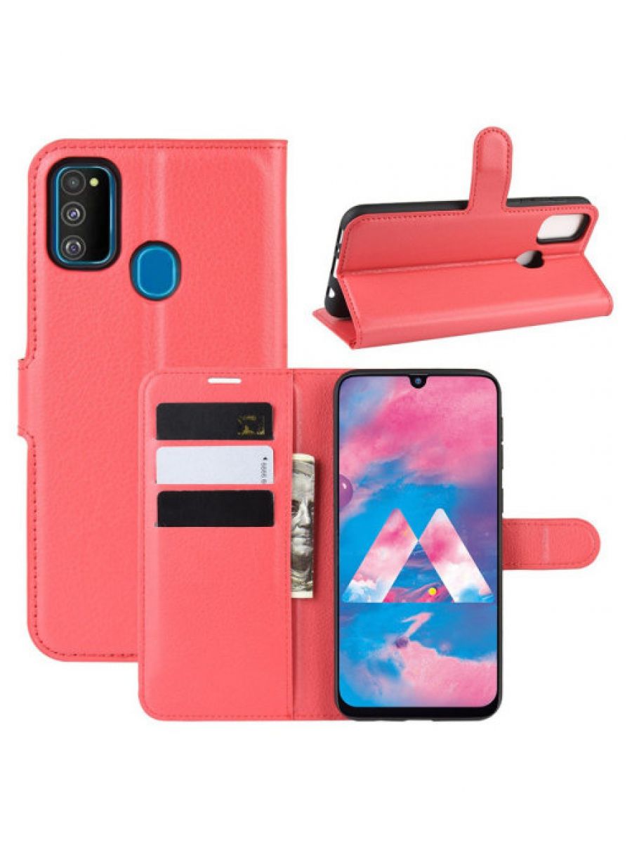 

Чехол Wallet для смартфона Samsung Galaxy M30s/Galaxy M21 красный