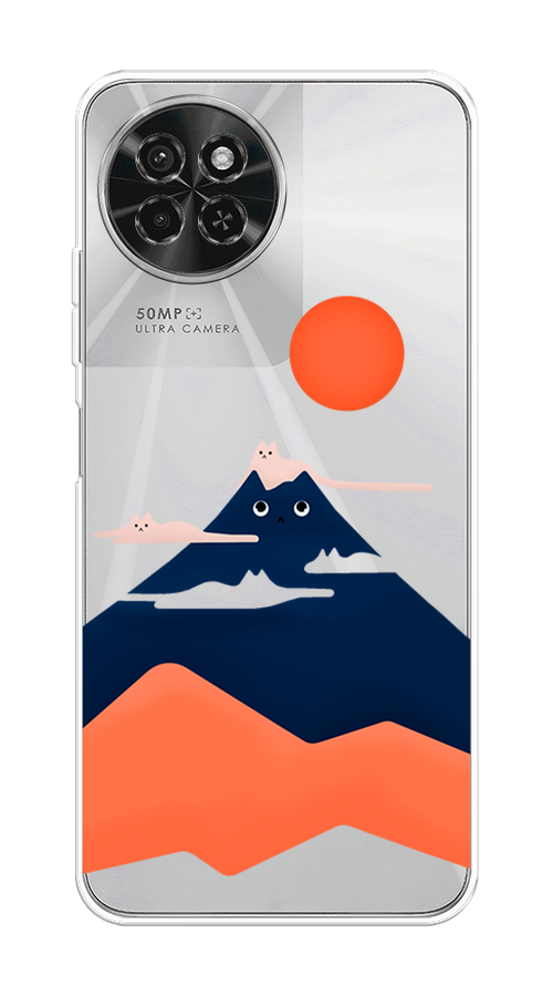 

Чехол на Itel S23 "Кот-гора", Черный;оранжевый, 3201450-1