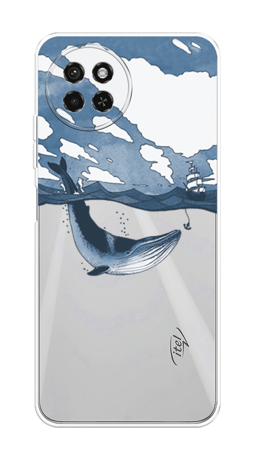 

Чехол на Itel S23 "Большой кит", Синий, 3201450-1