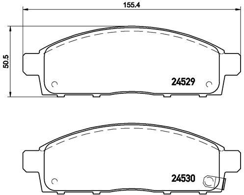 

Комплект тормозных колодок Brembo P54038