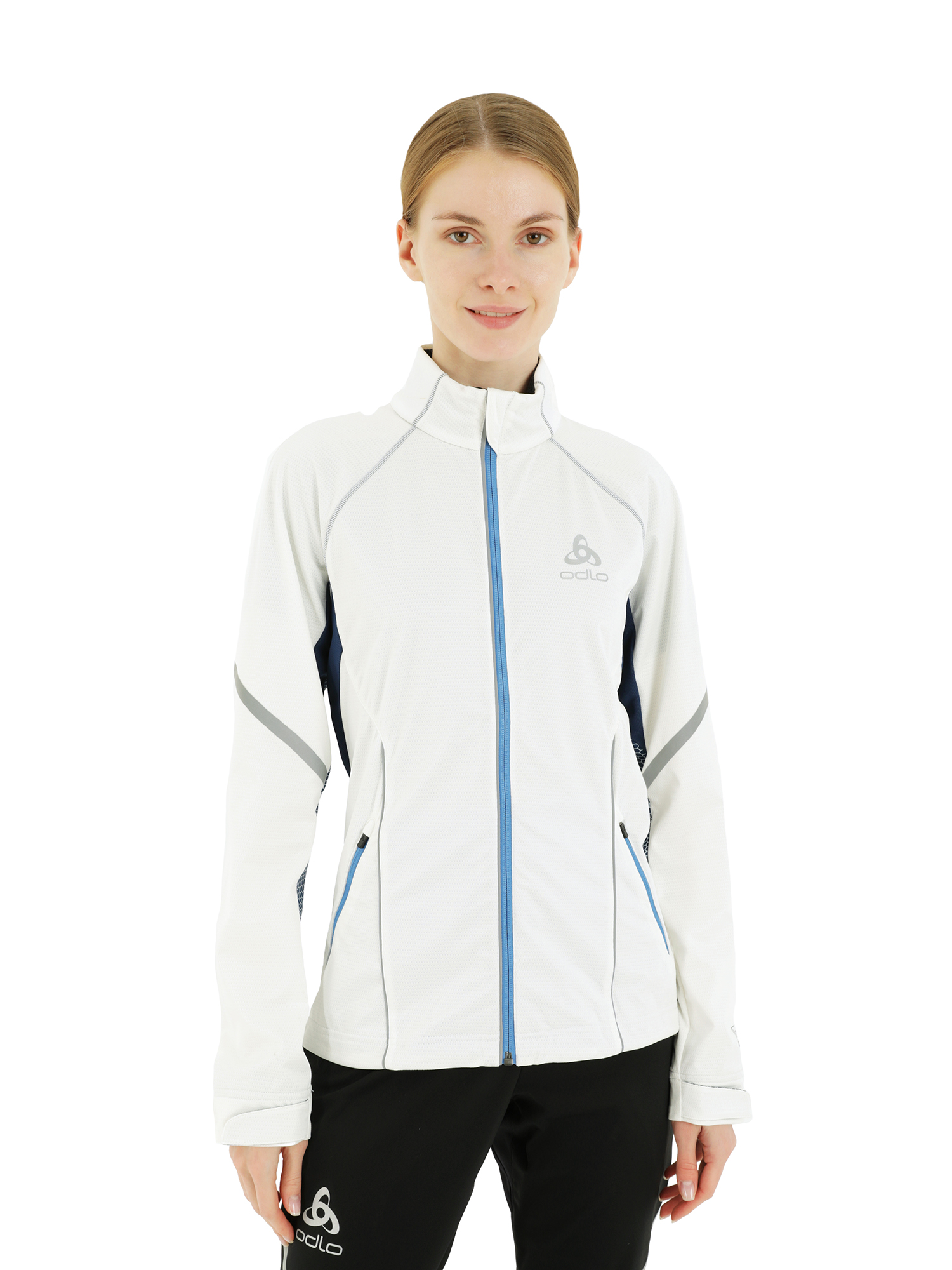 фото Спортивная куртка женская odlo jacket frequency белая l