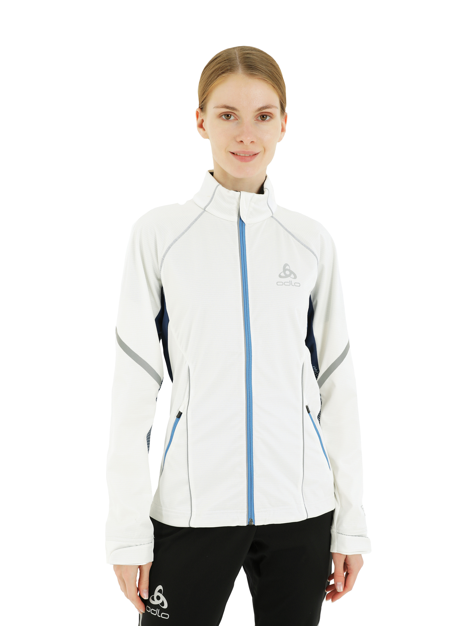 фото Спортивная куртка женская odlo jacket frequency белая xs