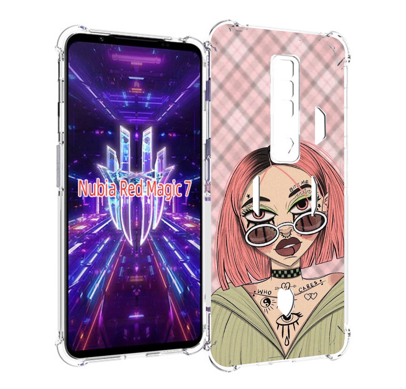 

Чехол MyPads бунтарка-девочка для ZTE Nubia Red Magic 7, Прозрачный, Tocco