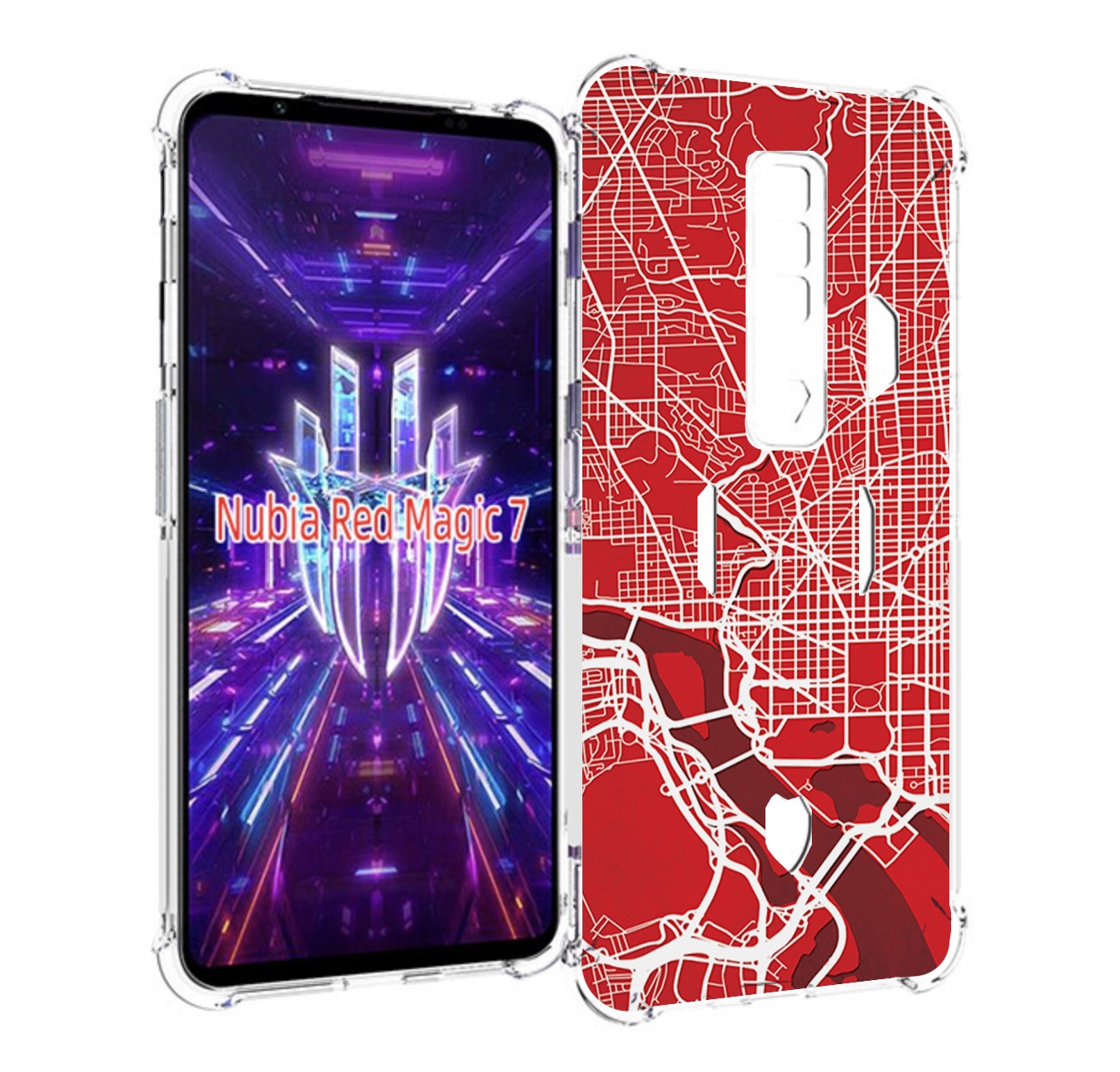 

Чехол MyPads векторная-карта для ZTE Nubia Red Magic 7, Прозрачный, Tocco