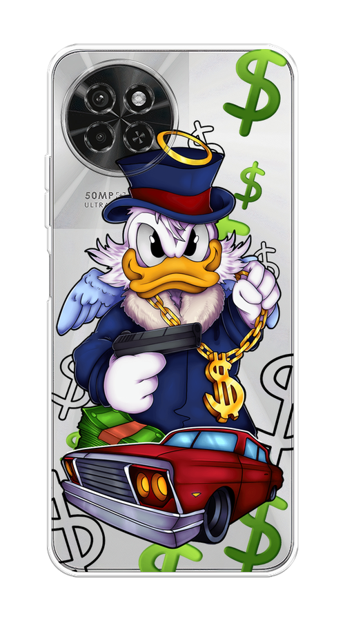 

Чехол на Itel S23 "Scrooge McDuck with a Gold Chain", Красный;синий;белый, 3201450-1