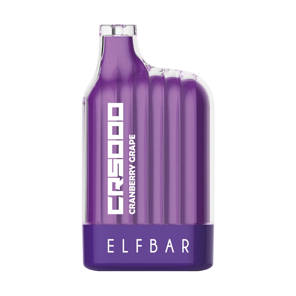 

Заряжаемая одноразовая сигарета Elf Bar CR5000 Cranberry Grape, 20 мг