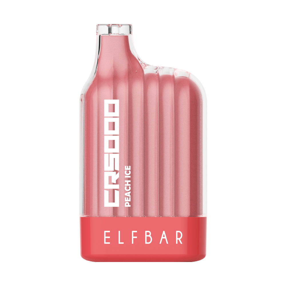 

Заряжаемая одноразовая сигарета Elf Bar CR5000 Peach Ice, 20 мг