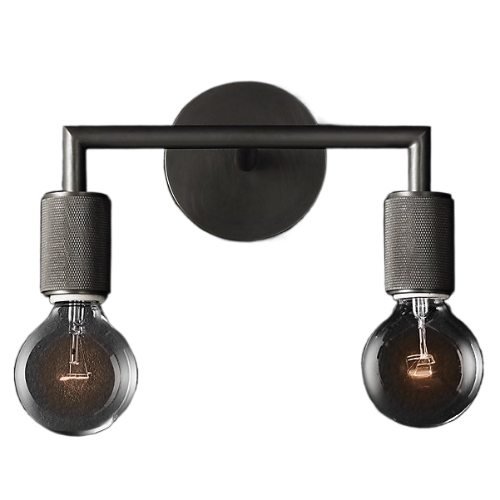 

Бра ImperiumLoft Rh Utilitaire Double Sconce Black, 44.555