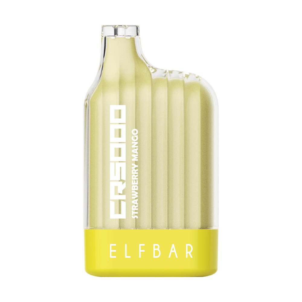 

Заряжаемая одноразовая сигарета Elf Bar CR5000 Strawberry Mango, 20 мг