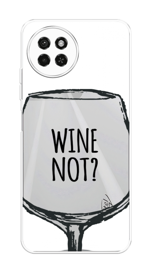 

Чехол на Itel S23 "Wine not white", Белый, 3201450-1