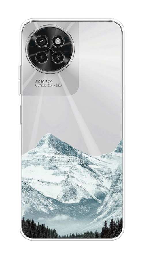 

Чехол на Itel S23 "Горы арт 1", Белый;зеленый, 3201450-1