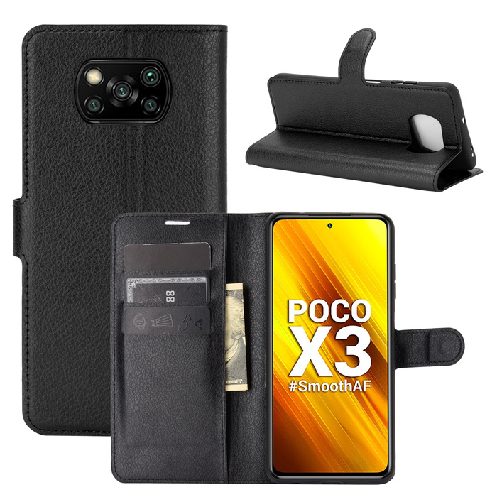 фото Чехол-книжка prestige для xiaomi poco x3 pro/x3 nfc (черный) black panther