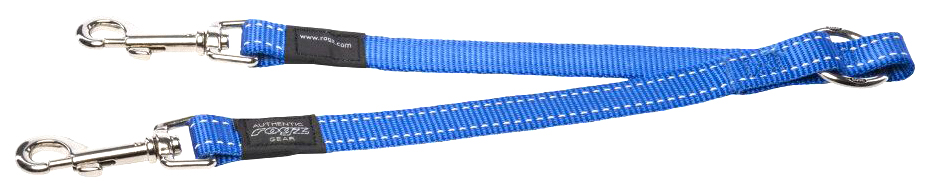 фото Поводок-сворка для собак мелких пород rogz utilty, синий, 33,5x1,1 см