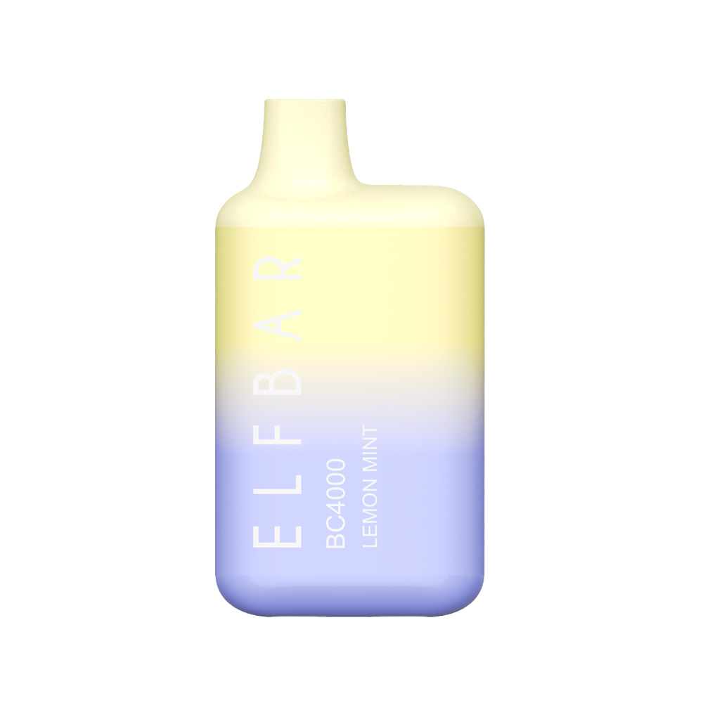 

Одноразовая электронная сигарета с подзарядкой Elf Bar BC4000 Lemon Mint, 20 мг