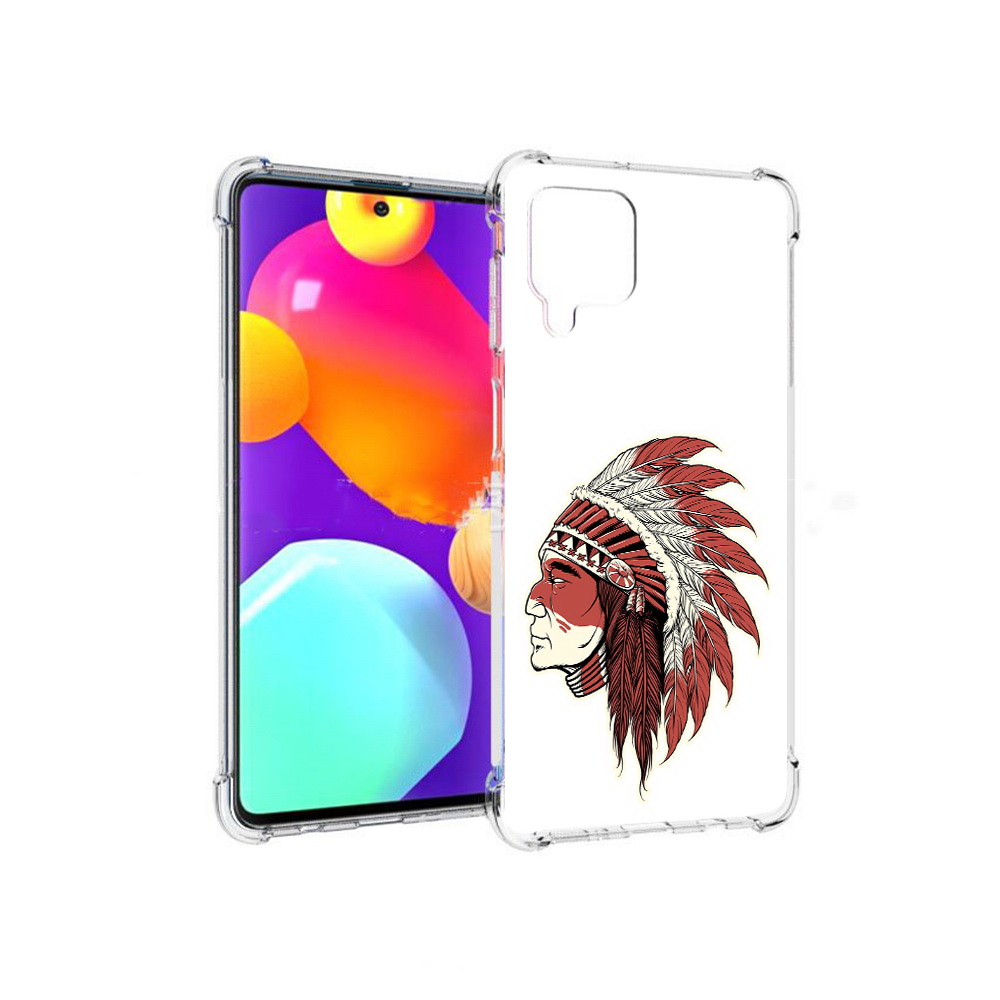 

Чехол MyPads Tocco для Samsung Galaxy M62 красный индеец (PT158430.541.411), Прозрачный, Tocco