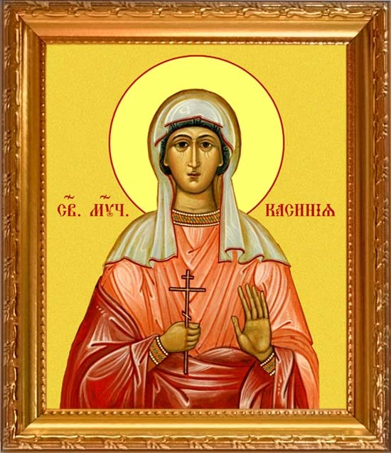 

Касиния Анкирская мученица. Икона на холсте.