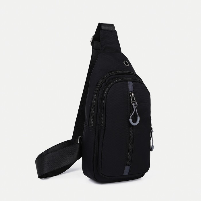 

Сумка-слинг унисекс NoBrand 9684147 чёрный, 29х15х5,5 см, Черный, 9684147