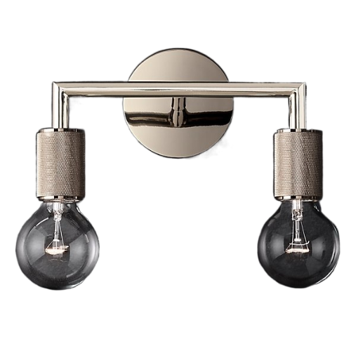 

Бра ImperiumLoft Rh Utilitaire Double Sconce Silver, 44.556