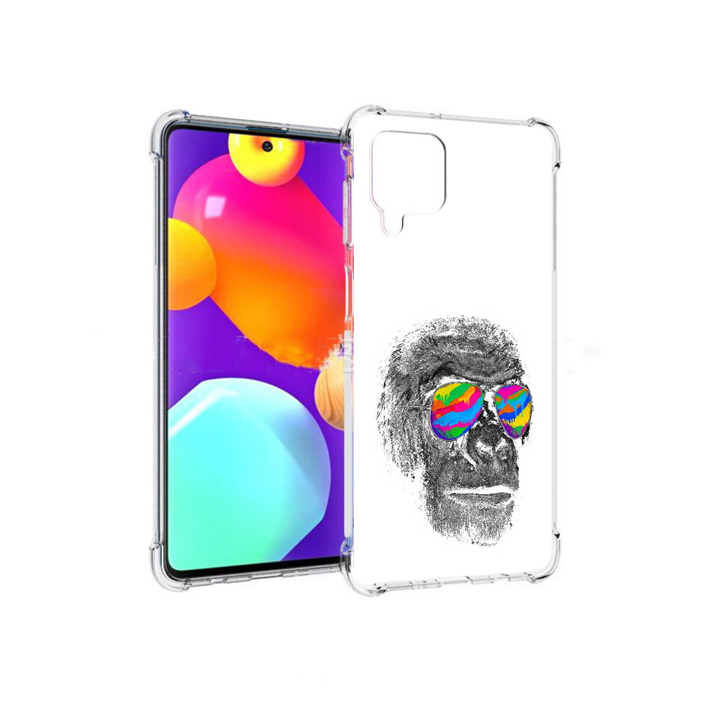 

Чехол MyPads Tocco для Samsung Galaxy M62 крутая обезьяна в очках (PT158430.541.422), Прозрачный, Tocco
