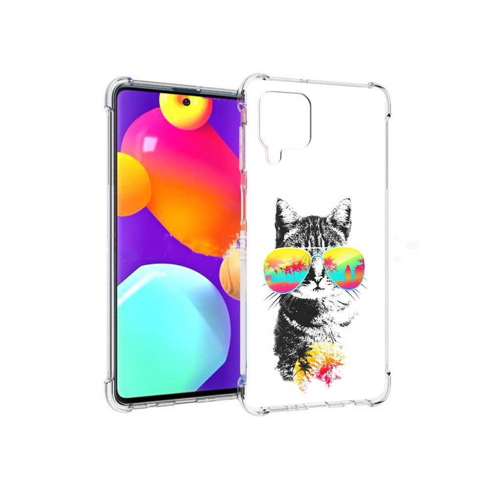 

Чехол MyPads Tocco для Samsung Galaxy M62 крутой кот (PT158430.541.425), Прозрачный, Tocco
