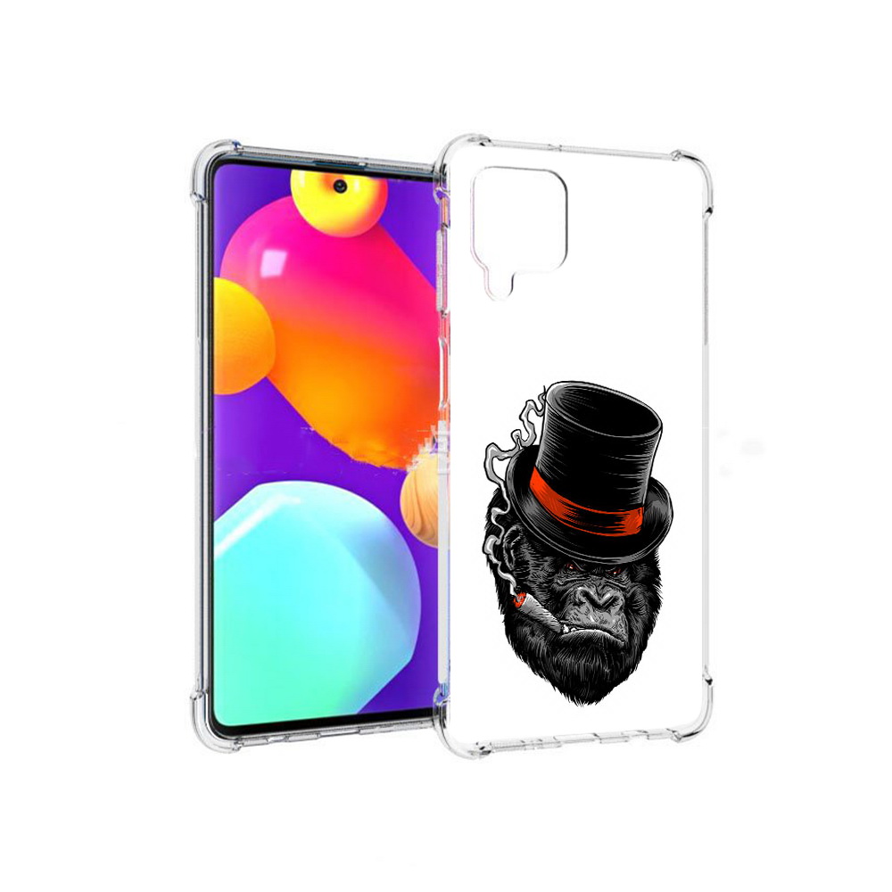 

Чехол MyPads Tocco для Samsung Galaxy M62 дизайнерская горилла (PT158430.541.431), Прозрачный, Tocco