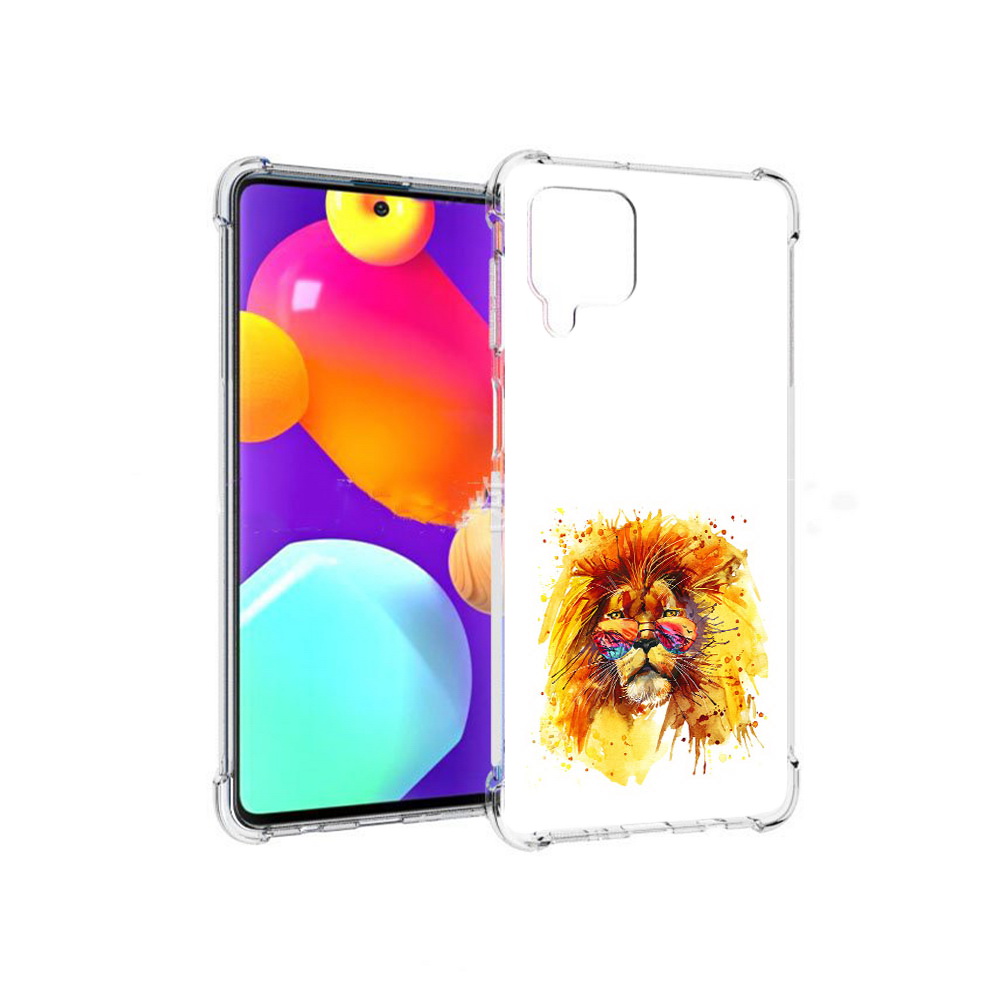 

Чехол MyPads Tocco для Samsung Galaxy M62 лев в очках (PT158430.541.436), Прозрачный, Tocco