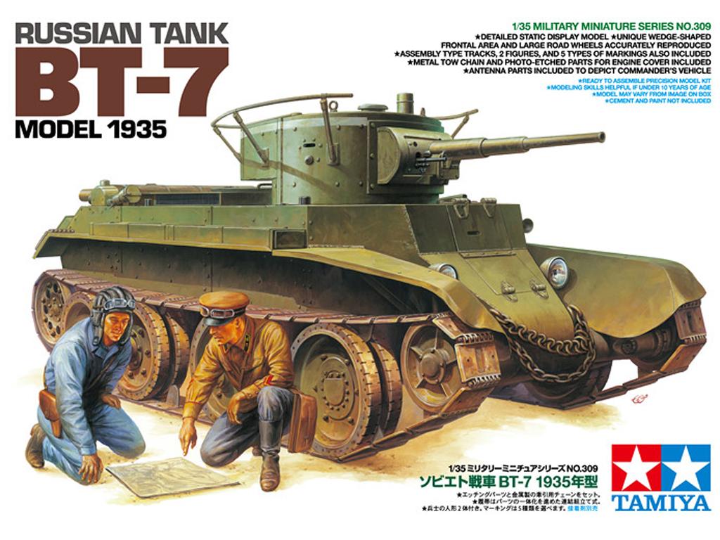 фото Модель tamiya 1/35 танк бт-7 (2 фигуры, фототравление) 35309