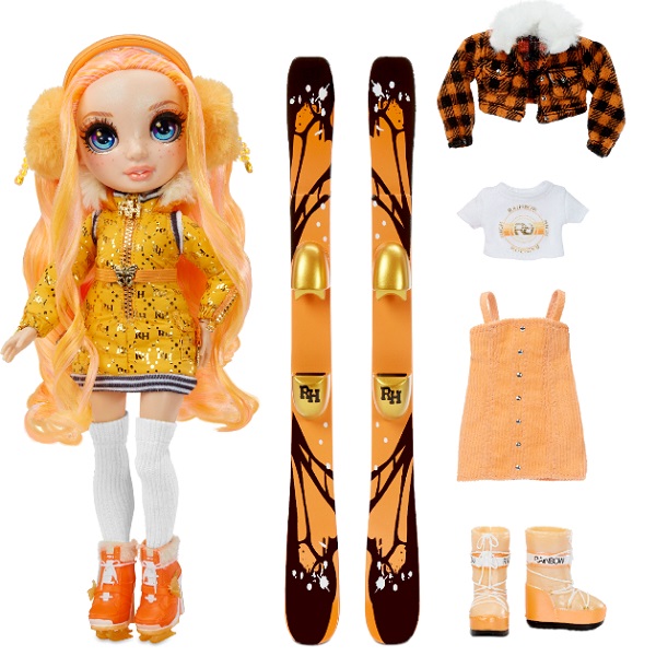 фото Кукла rainbow high winter break fashion doll- poppy rowan orange