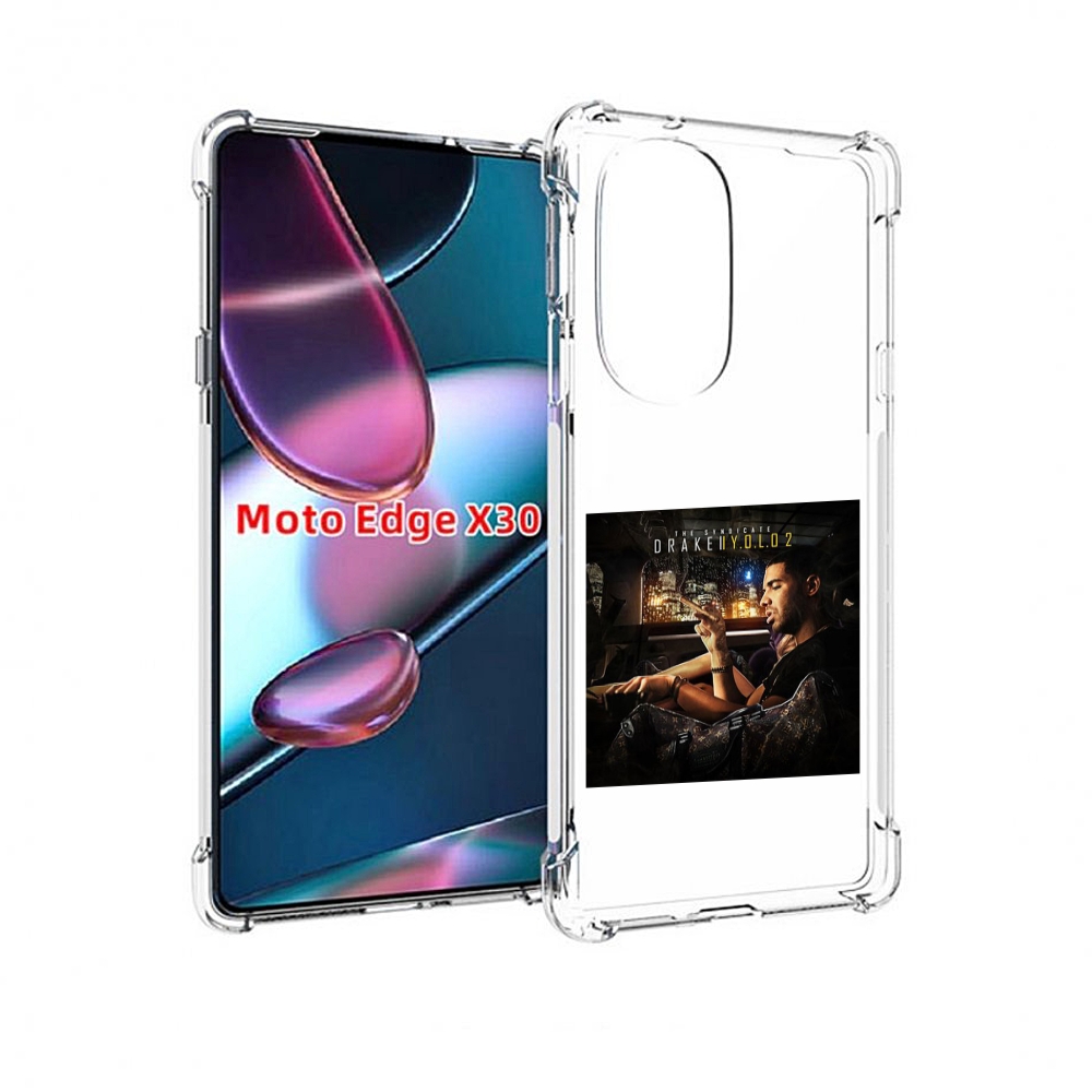 

Чехол MyPads Drake - You Only Live Once 2 для Motorola Moto Edge X30, Прозрачный, Tocco