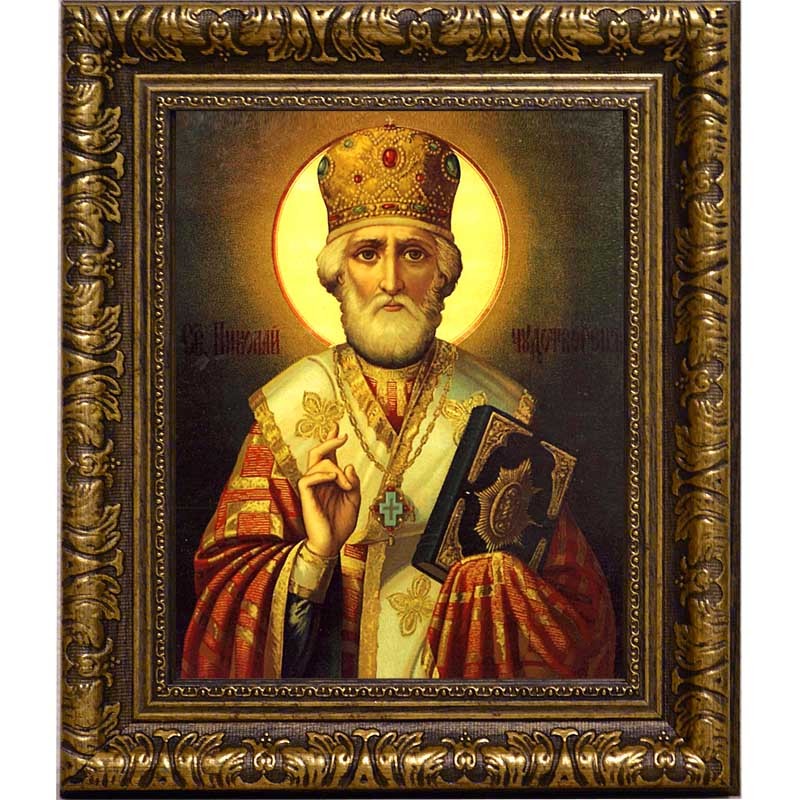 

Николай Угодник Чудотворец. Икона на холсте.