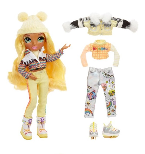 фото Кукла rainbow high winter break fashion doll- sunny madison yellow