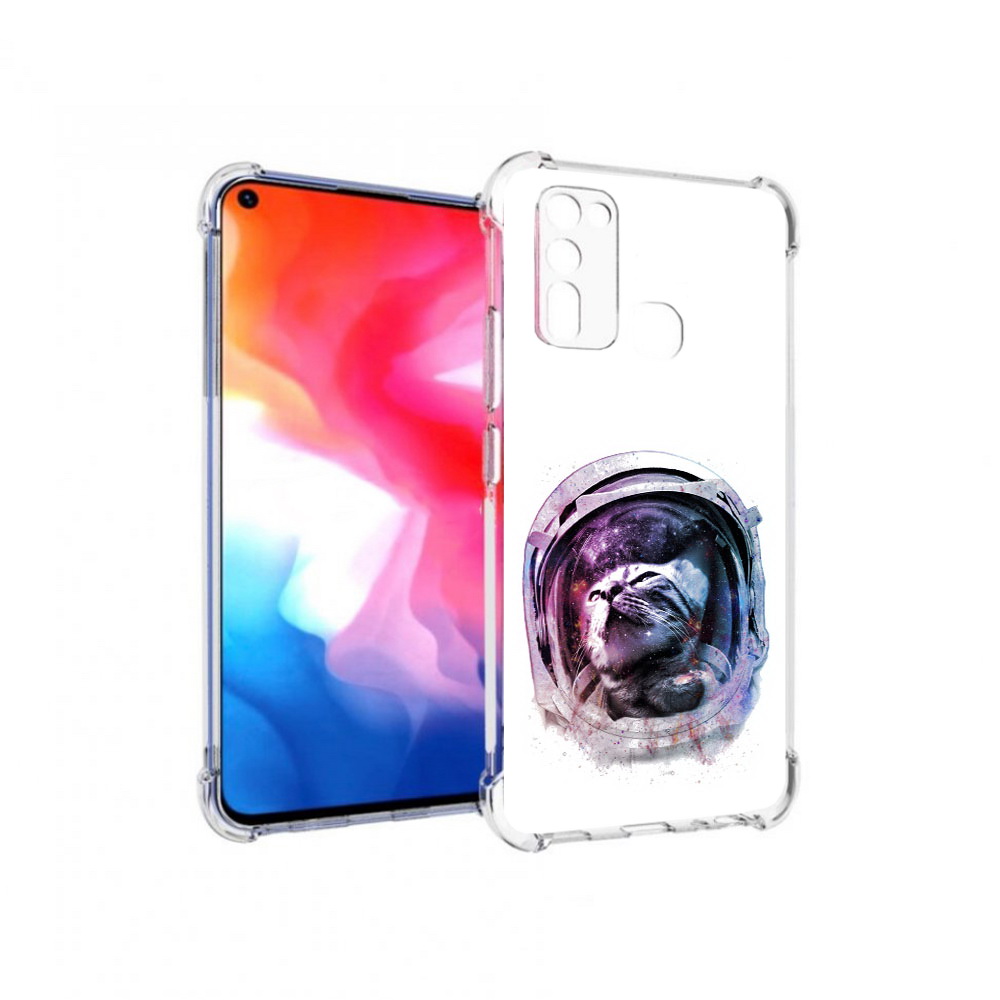 

Чехол MyPads Tocco для Vivo Y50 кот в шлеме (PT226982.418.396), Прозрачный, Tocco