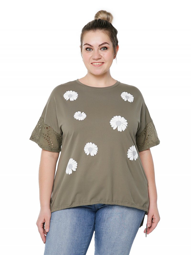 

Футболка женская Rihanna RH2315 хаки 62 EU, RH2315