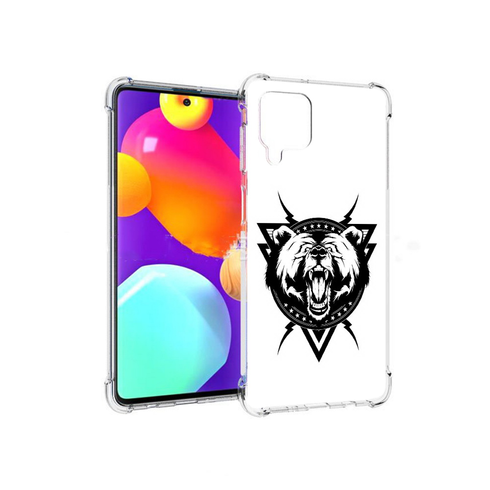 

Чехол MyPads Tocco для Samsung Galaxy M62 медведь в треугольнике (PT158430.541.464), Прозрачный, Tocco
