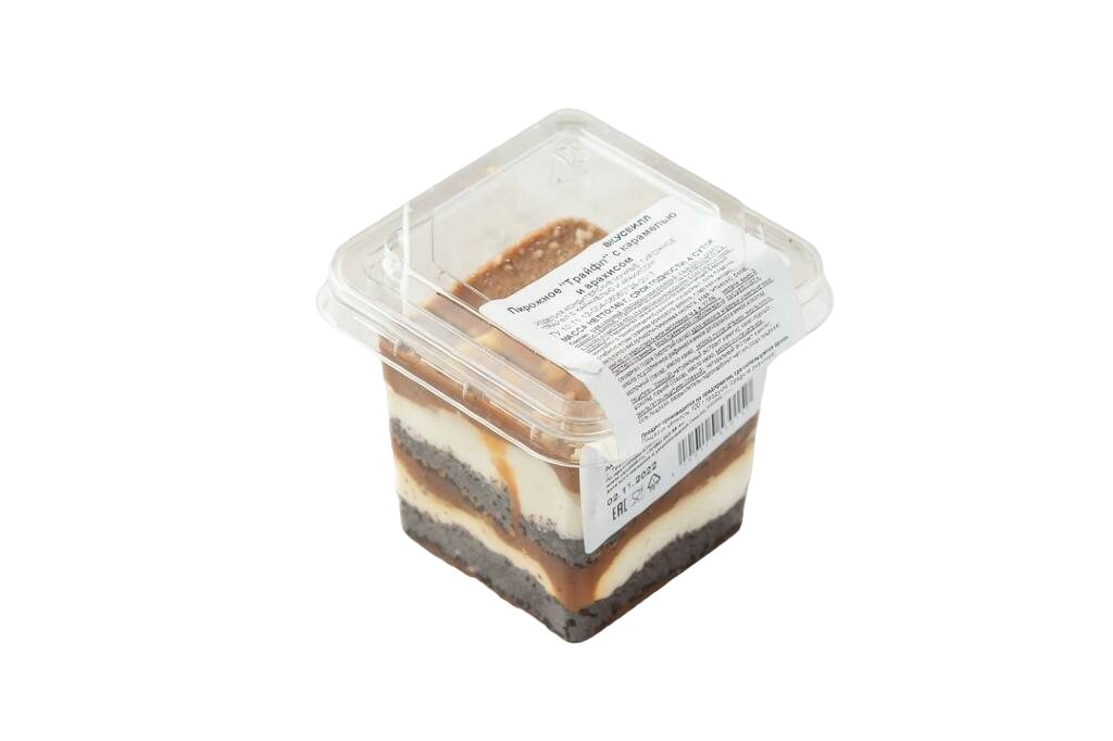 

Пирожное ВкусВилл Трайфл с карамелью и арахисом 140 г