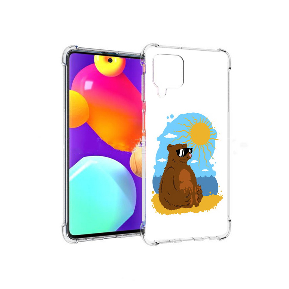 

Чехол MyPads Tocco для Samsung Galaxy M62 медведь на чиле (PT158430.541.468), Прозрачный, Tocco