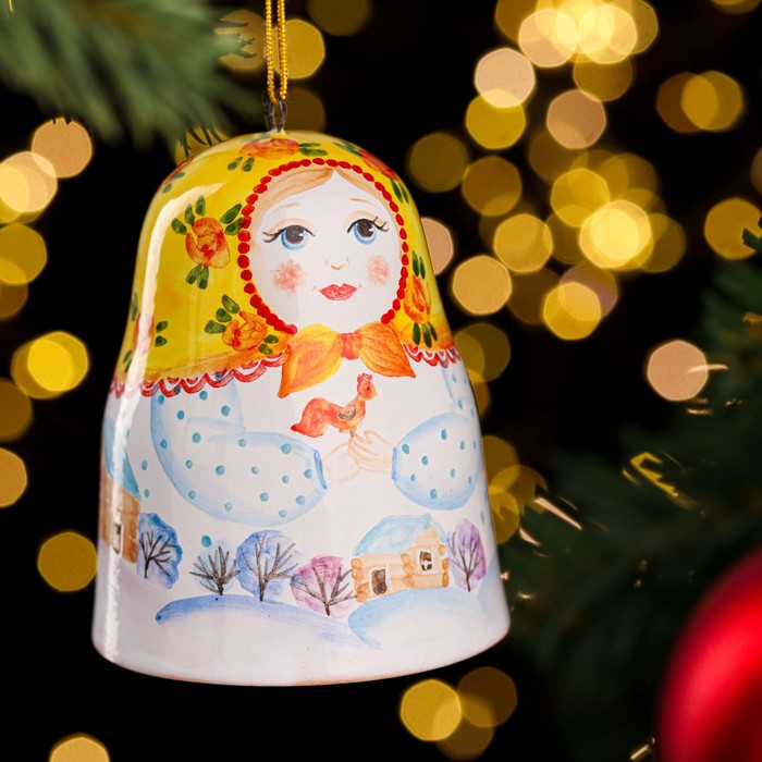 

Сувенир "Матрёшка", ярославская майолика, h=9, Ярославская майолика