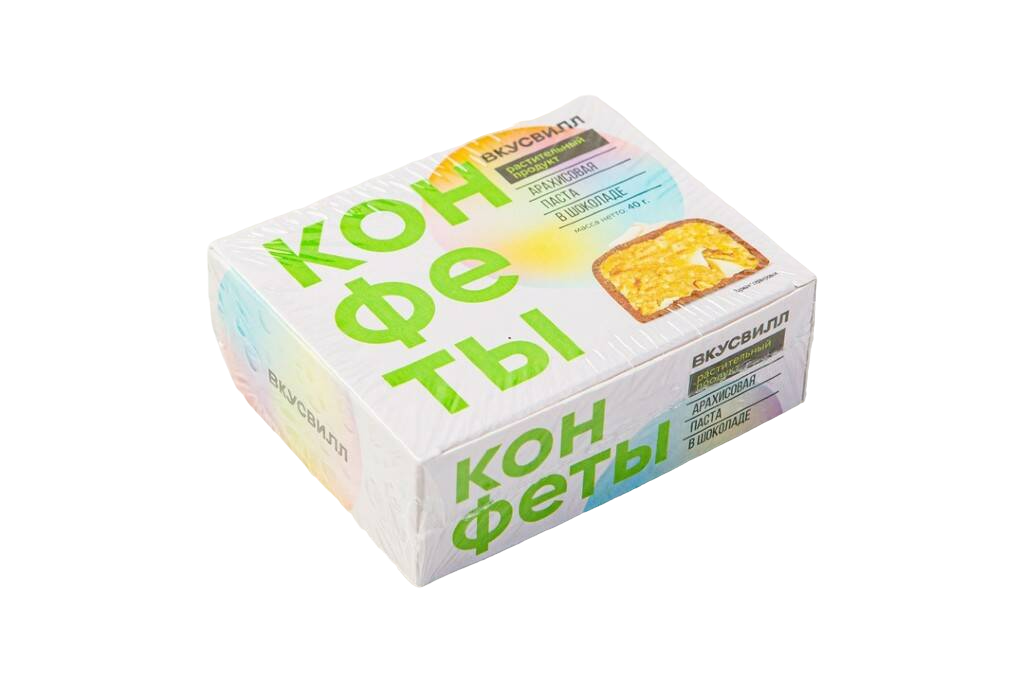 

Конфеты шоколадные ВкусВилл Арахисовая паста 40 г