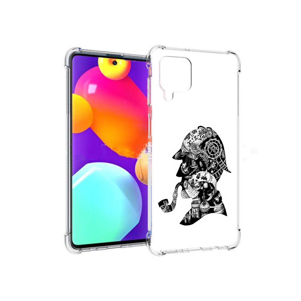 

Чехол MyPads Tocco для Samsung Galaxy M62 мужчина с трубкой абстракция (PT158430.541.488), Прозрачный, Tocco