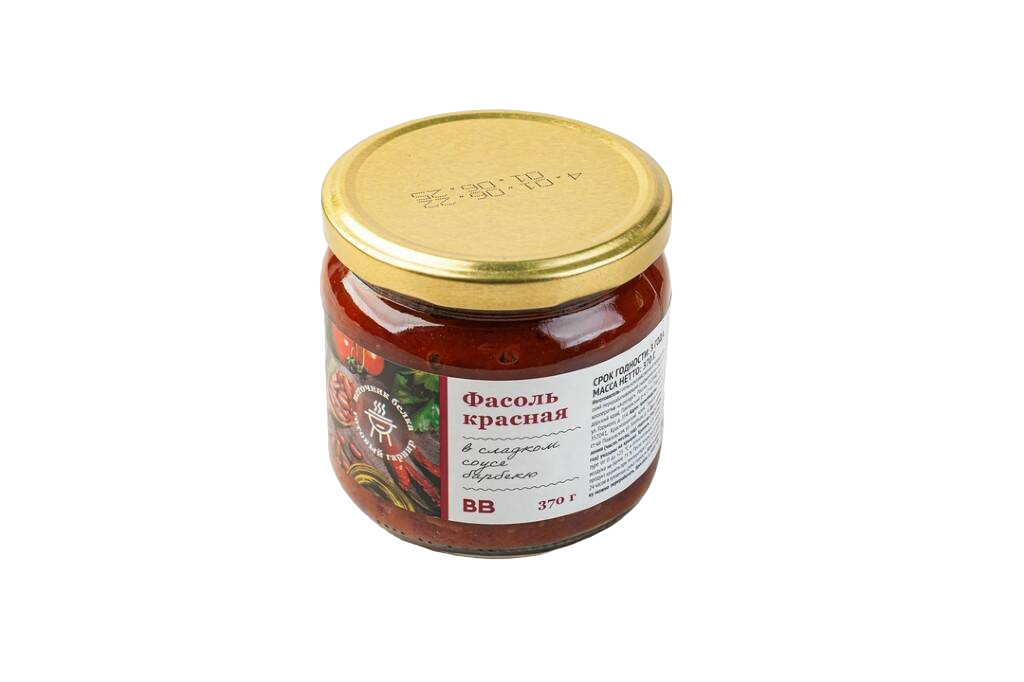 

Фасоль красная ВкусВилл в сладком соусе Барбекю 370 г
