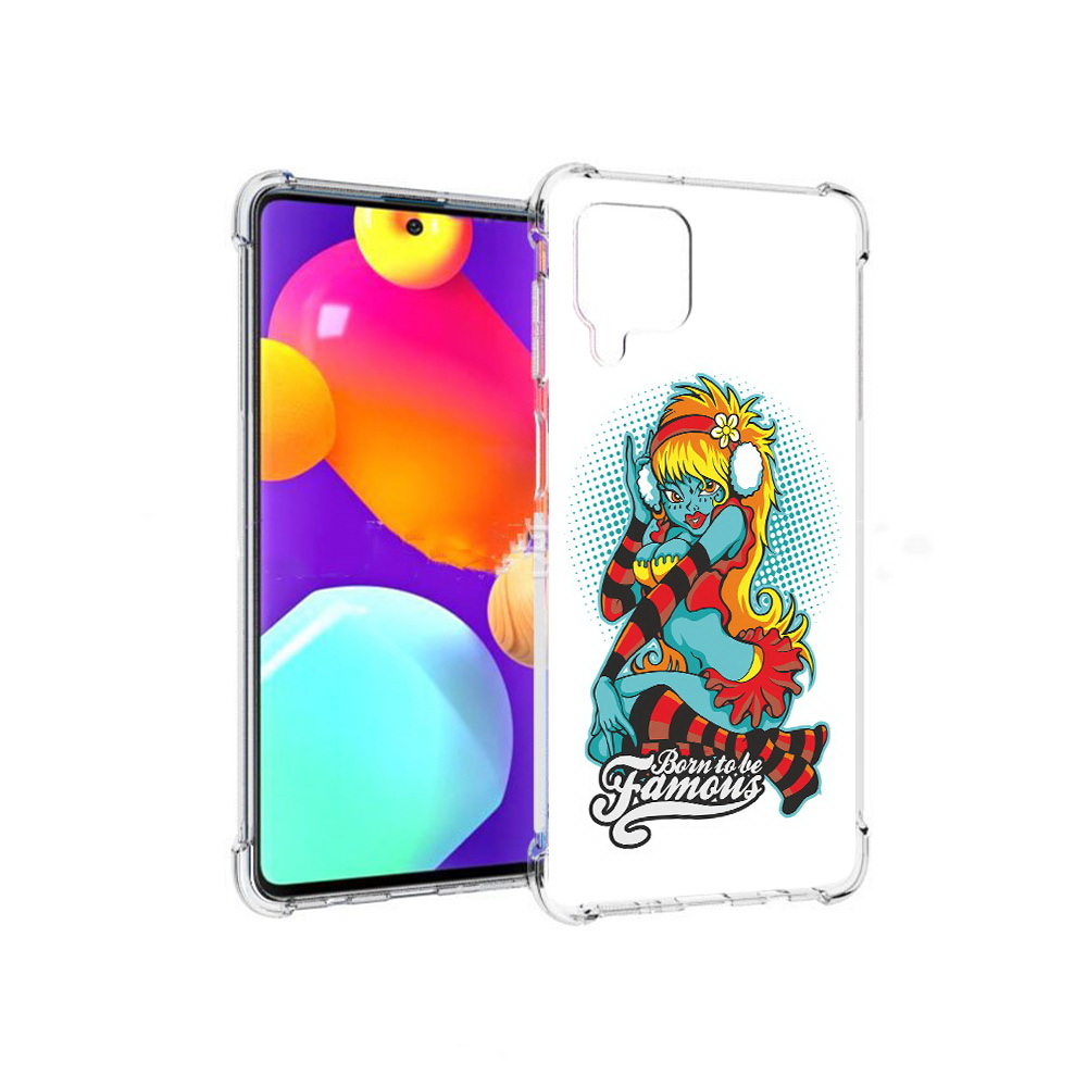

Чехол MyPads Tocco для Samsung Galaxy M62 нарисованная девушка в наушниках, Прозрачный, Tocco
