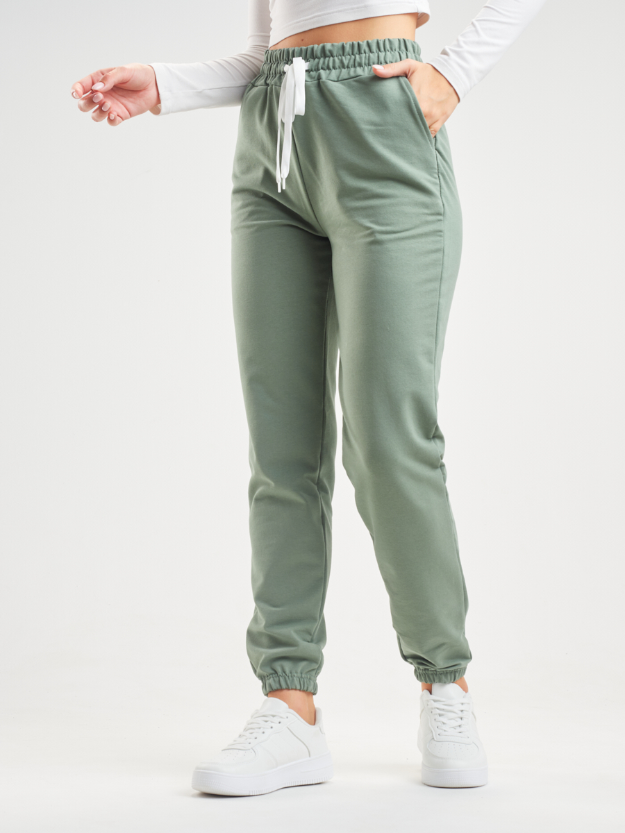 Спортивные брюки женские Norm JS зеленые 46-48 RU